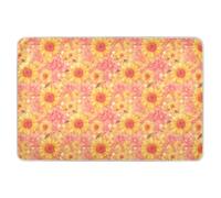 Fasciatoio riutilizzabile extra large giallo girasole rosa tappetino fasciatoio impermeabile tappetino portatile biancheria da letto per bambini 132,1 cm L x 86,4 cm W