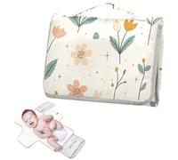 Fasciatoio riutilizzabile impermeabile con tasca in tessuto per fasciatoio per mamme, papà, piccoli fiori freschi