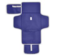 Fasciatoio riutilizzabile in tinta unita blu notte con tasca in tessuto impermeabile per neonati per mamme, papà cambiadores de pa?ales para Bebes