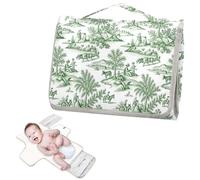 Fasciatoio riutilizzabile lavabile con tasca in tessuto verde campagna fasciatoio portatile per bambino neonato stazione di viaggio kit cambiadores de pa?ales para Bebes