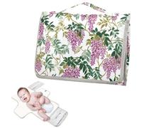 Fasciatoio riutilizzabile lavabile con tasca in tessuto William Morris glicine tropicale colorato fasciatoio da viaggio per neonati ragazza e ragazzo cambiadores de pa?ales para Bebes
