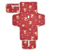 Fasciatoio riutilizzabile per bambino con tasca in tessuto fasciatoio da viaggio per bambino per ragazza e ragazzo animale scimmia tradizionale nordico San Valentino