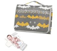 Fasciatoio riutilizzabile per il bambino con tasca in tessuto stile bohémien Sherpa pipistrello impermeabile fasciatoio per mamme papà cambiador de pa ales para Bebes