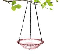 Fasciatore Bagno per Uccelli, Bagni per uccelli per esterni, Bagno per uccelli e mangiatoia per esterni, Stazione di acqua in metallo Robusto decorativo per la Fauna della Terrazza, Finestra