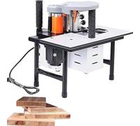 Fasciatrice manuale portatile del bordo per bordi curvi e diritti con velocità regolabile e applicazione bifacciale della colla