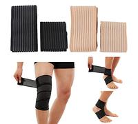 Fasciatura di Sostegno Alla Caviglia Fasciatura Elastica al Ginocchio Bendaggio del Gomito Ginocchiera uso Sportivo ad Alta Compressione Fasciatura Elastica Regolabile per Ginocchio 2*180cm+2*70cm