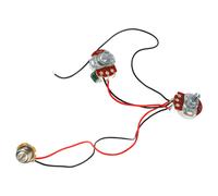 Fascicolo di cablaggio per chitarra elettrica e basso 250K, B250K, 1V1T, con connettore jack, controllore di tono