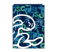 Safta -M068 EL BAMBINO Glassy-Cartella Folio con 3 baveri, ideale per bambini di diverse età, confortevole e versatile, qualità e resistenza, 26 x 36,5 cm, colore blu marino, standard (512407068)