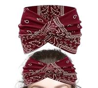 Fascie Boho Larghe per Donne,Fascia Larga con Nodo | Fascia con Nodo per Appassionate di Casual Matrimonio Festival Musica all'Aperto Eventi