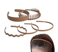 Fascie Capelli Con Denti Da Donna Copricapo Per Il Controllo Dei Capelli | 5 Pezzi Fascia Con Pettine Antiscivolo Flessibile Per Donne E Ragazze Adolescenti Per Lavarsi Vestirsi Truccarsi