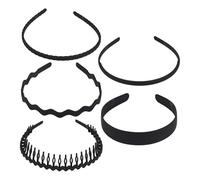 Fascie Capelli Con Denti Da Donna | Per Capelli Antiscivolo,5 Pezzi Fascia Flessibile Con Denti | Per Donne il Lavaggio del Viso, il Trucco, lo Yoga e l'Uso Quotidiano