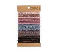 Fascie Per Capelli,Elastici Braccialetti Stile Boho Retro | 20 Pezzi per Capelli Spessi - per Donne Ragazze Yoga Corsa Bici Lavori Casa Viaggi Escursioni Cucina