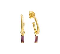 Fascination by Ellen K orecchini pendenti oro 333 giallo 2x zirconi viola donna