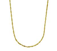 Fascination collana collier oro giallo 333 lunga 45 cm catena Singapore