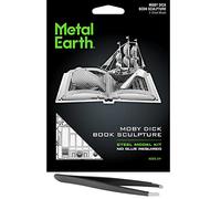 Fascinations Metal Earth Moby Dick Book Scultura 3D Metallo Modello Kit Bundle con Pinzette