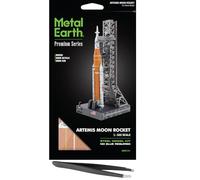 Fascinations Metal Earth Premium Series Artemis Moon Rocket 3D Metal Model Kit Bundle con pinzette