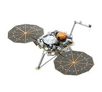 Fascinations MetalEarth Vehicles: INSIGHT MARS LANDER 15x5.59x6.35cm, 3D metal model kit with 2 sheets multi-color, on card 12x17cm, 14+