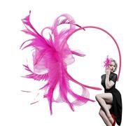 Fascinator a Fascia per Donna,Fascia Vintage - Accessorio Capelli a Maglia Cappello per Ragazze Donne Feste Pomeriggi Eventi Matrimoni Casa Compleanni Carnevale Costumi