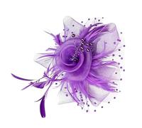 Fascinator Da Donna,Cerchietto Per Capelli Con Velo Floreale In Rete Da Donna - Cappelli Da Tea Party,Per Occasioni Formali Come Cerimonie, Eventi, Matrimoni, Funerali E Le Feste Della Sposa