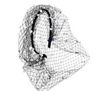 Fascinator Da Donna Con Veletta Copertura Per Il Viso In Tulle Con Perle,
