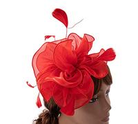 Fascinator - Fascia per capelli da donna, per cocktail e tea party, con fiori