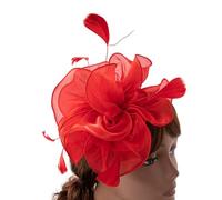 Fascinator - Fascia per capelli da donna, per cocktail e tea party, con fiori