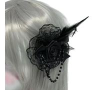 Fascinator Rosetta Clip Per Le Donne Flapper Copricapo Accessori Cosplay Partito Delicato Piumato