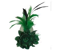 Fascinators per Capelli da Donna Cappello con fiori di rete simulati, fascia for capelli multicolore piume, accessori for da festa del tè Per le feste(3)