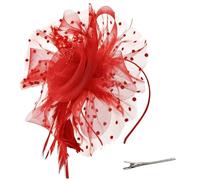 Fascinators per Capelli da Donna Fascinator Chapeau Nuptiale Plumes Cheveux Clip Accessoires Cocktail Royal Ascot