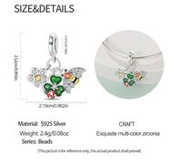 Fascino Ape e Fiori, Fascino per Braccialetto, Compatibile con Collana Braccialetto Pandora