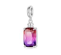 Fascino Ciondolo Bottiglia di Profumo Ombre, Accessorio Braccialetto Fascino in Argento Sterling 925, Compatibile con Collana Braccialetto Pandora, Regalo per le Donne