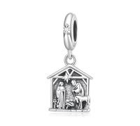 Fascino Ciondolo Natività, Perline Fascino in Argento Sterling 925 per Braccialetto