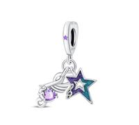 Fascino Ciondolo Rock Star, Accessorio Braccialetto Fascino in Argento Sterling 925, Compatibile con Collana Braccialetto Pandora, Regalo per le Donne