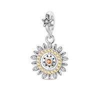 Fascino con ciondolo piccolo sole, accessorio per braccialetto con ciondolo in argento Sterling 925, compatibile con collana per braccialetto Pandora