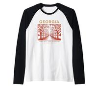 Fascino del Sud: Bellezza della Georgia Maglia con Maniche Raglan
