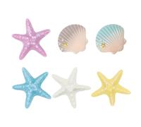 Fascino della borsa da spiaggia - Starfish Shell Tote - Aggiungi un tocco di colore alla tua borsa Bogg con questo set di fascino, Se référer au descriptif, riferimento alla descrizione,