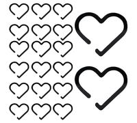 Fascino Per Bicchieri Da Vino A Piede,20 Pezzi Fascino Per Bevande | Identificatori A Forma di Cuore Acrilico per Donne Uomini Festa Di Compleanno