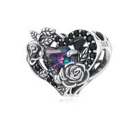 Fascino Perline Rosa Mezzanotte, Fascino in Argento Sterling 925, SCC3201