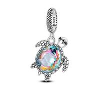 Fascino Scorrevole Tartaruga Marina, Accessorio Braccialetto Fascino in Argento Sterling 925, Compatibile con Collana Braccialetto Pandora, Regalo per le Donne
