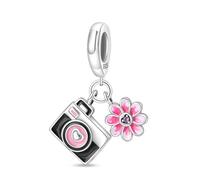 Fascino Selfie, Accessorio Braccialetto Fascino in Argento Sterling 925, Compatibile con Collana Braccialetto Pandora, Regalo per le Donne