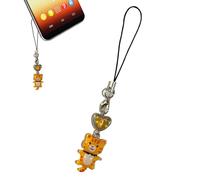 Fascino Telefono ,Portachiavi Pendente Cordino | Charm Pendenti Gatto Anti-Perdita per Chiavi Borsa e Accessori Mobile, Se référer au descriptif, lega + acrilico, riferimento alla