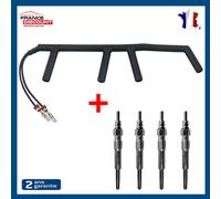 Fascio Cablaggio + 4 Candele Candeletta Pinze Audi A3 1.9 Tdi 90 100 110 130