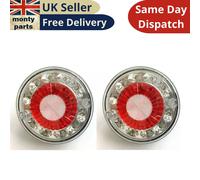Fascio Di 2 LED Posteriore Combinazione Luci 24V Rotondo Hamburger Fari