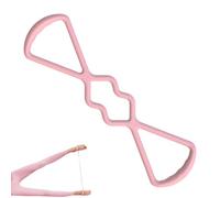 Fascio elastico a forma di 8 - Corda elastica resistente per allenamento, attrezzo fitness portatile | Fascia per trazioni antiscivolo per Pilates e Yoga con manici morbidi per palestra domestica Eser