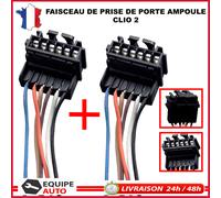 Fascio Elettrico Placchetta Porta Lampada Faro Posteriore Sinistra Destra Clio 2