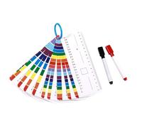 Fascio numerico per la scrivania, giochi di apprendimento addizione e sottrazione, cancellabili su entrambi i lati, con anello di conservazione, per bambini, ragazze, casa, asilo, aula, scuola