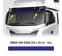 Fascione Parasole Adesivo per Autocarro, Blu, 220 x 20 cm