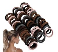 Fascioni spessi per capelli Morbidi Senza Cuciture Antiscivolo 100 Pezzi | Fascette Estensibili Donne, Ragazze, Coda di Cavallo, Viaggi, Sport, Lavoro da Casa, Appuntamenti