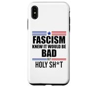 Fascism is Bad History 1776 No Kings America Pro Democracy Custodia per iPhone XS Max