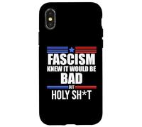 Fascism is Bad History Resist Like its 1776 No Kings America Custodia per iPhone X/XS